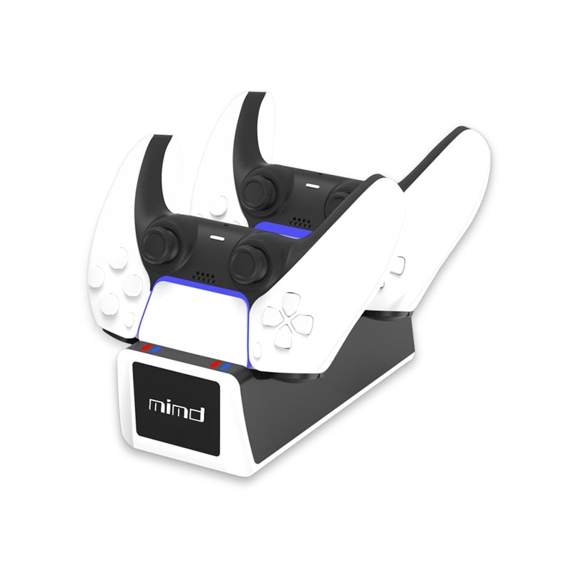 mimd PS5 DualSense™ Wireless-Controller Schnell-Ladestation – Doppelt geladen, doppelter Spielspaß!