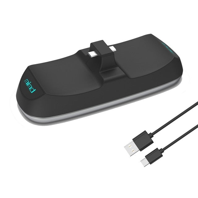 mimd PS5 DualSense™ Wireless-Controller Schnell-Ladestation – Doppelt geladen, doppelter Spielspaß!