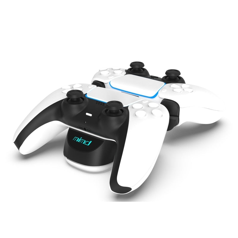 mimd PS5 DualSense™ Wireless-Controller Schnell-Ladestation – Doppelt geladen, doppelter Spielspaß!