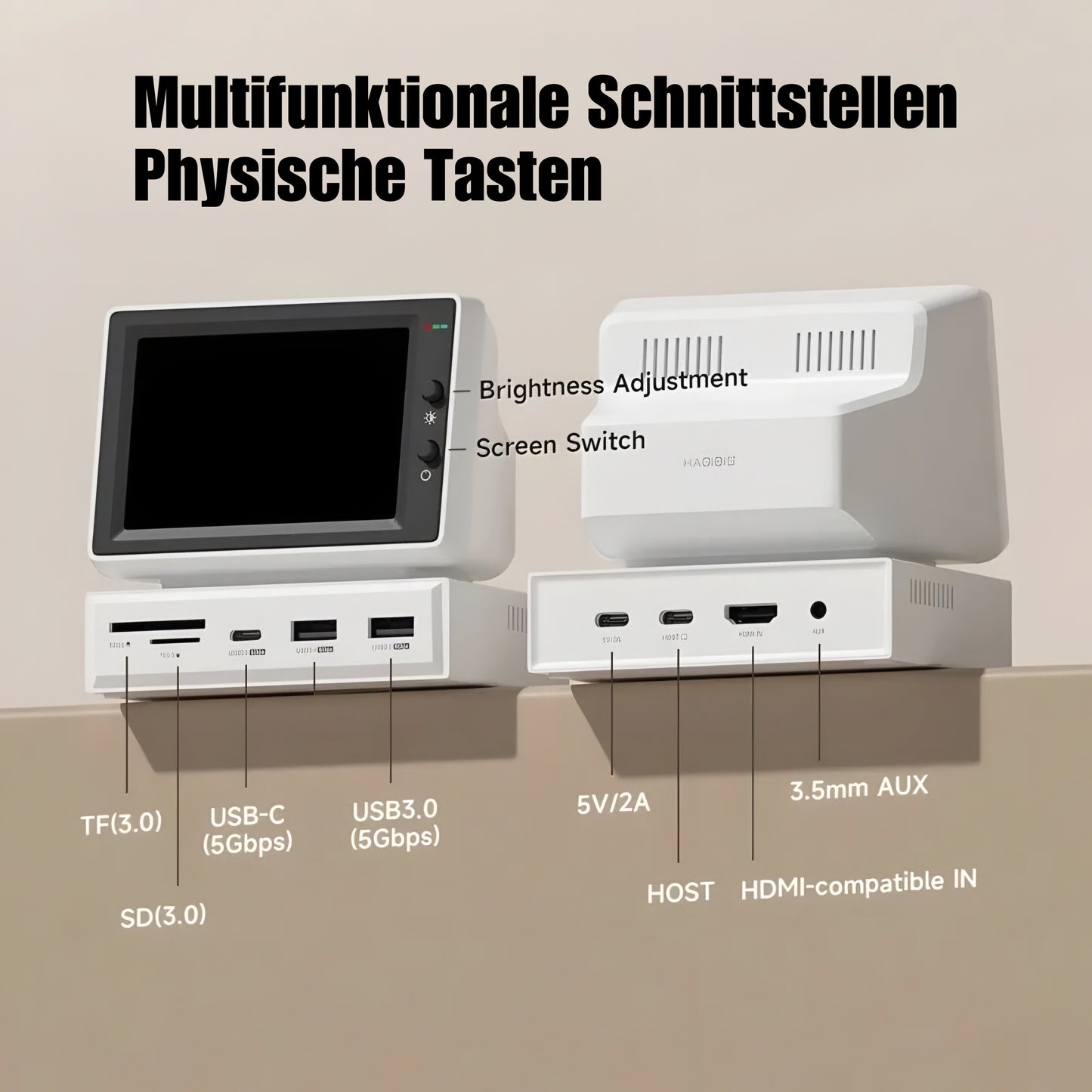 Mini Monitor & USB-C Dock – Dein smarter Desk-Boost!