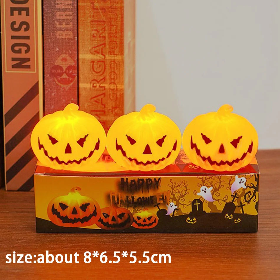 Halloween Kürbis-Laterne – LED Deko-Licht für drinnen & draußen