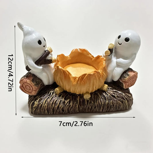 ✨Halloween Kerzenhalter – Niedliche Geister-Deko für Zuhause✨