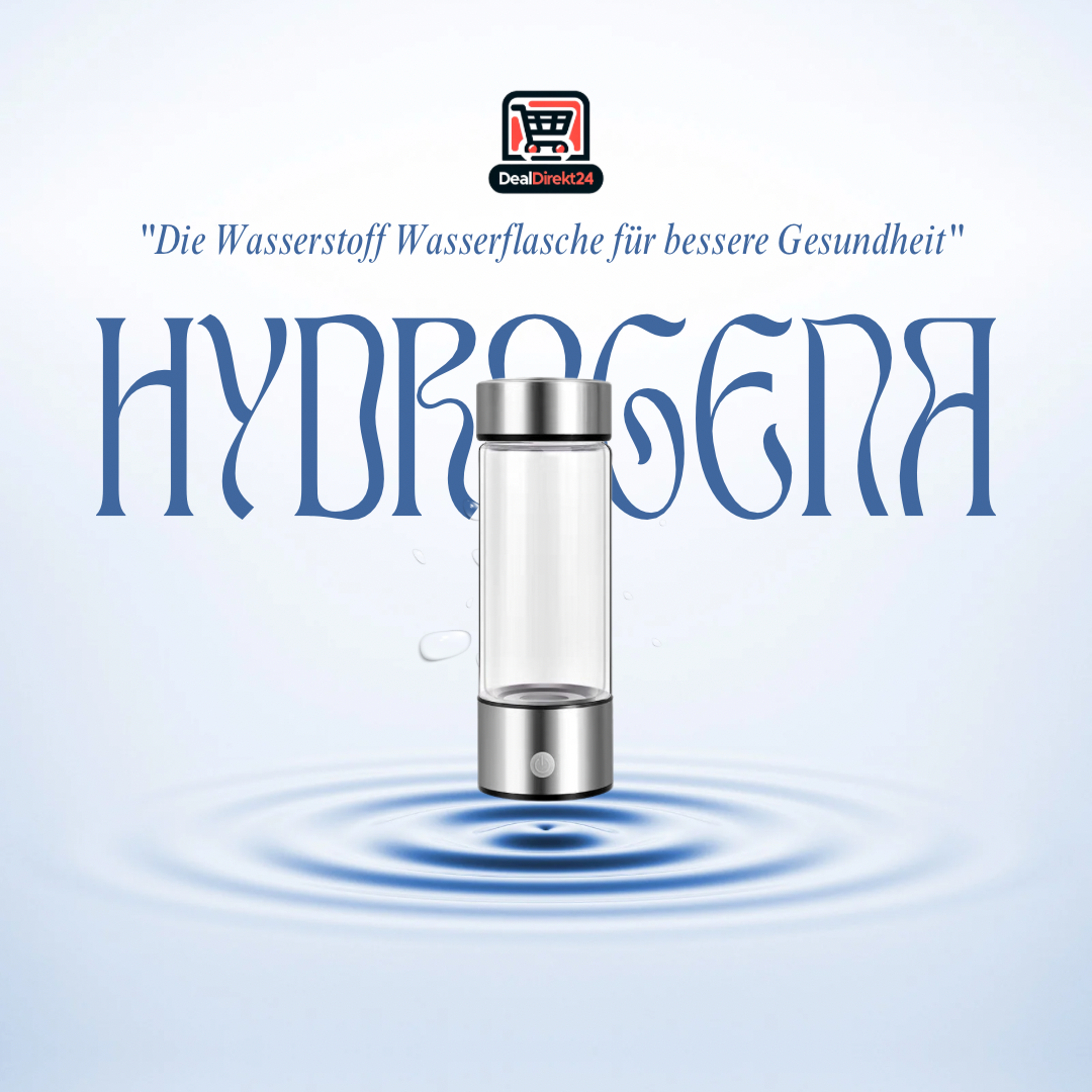 Die Wasserstoff Wasserflasche für bessere Gesundheit & mehr Energie ''HYDROGENA™''- das Original!