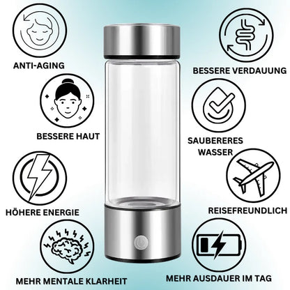 Die Wasserstoff Wasserflasche für bessere Gesundheit & mehr Energie ''HYDROGENA™''- das Original!