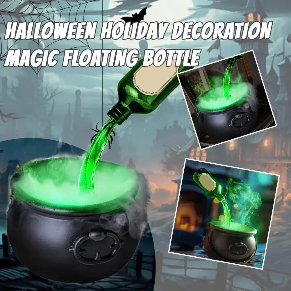 🧙‍♀️ Halloween Hexenkessel mit LED & Nebel – Magische Party-Deko mit Skelett