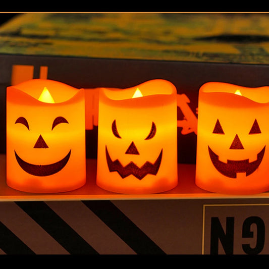 Halloween Kürbis-Laterne – LED Deko-Licht für drinnen & draußen