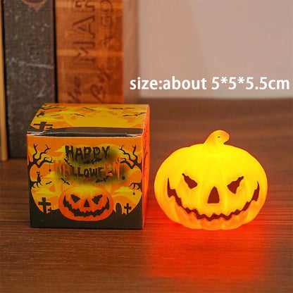 Halloween Kürbis-Laterne – LED Deko-Licht für drinnen & draußen