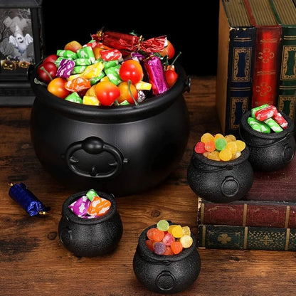 Halloween Hexenkessel – Süßigkeiten-Behälter & Tischdeko (verschiedene Größen)