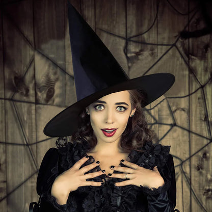 🎃 Hexenhut Halloween – Klassischer Zauberhut für Damen & Herren