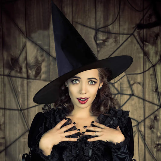 🎃 Hexenhut Halloween – Klassischer Zauberhut für Damen & Herren