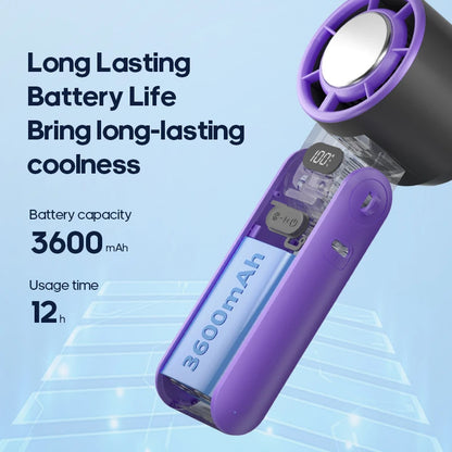 Kinscoter ICEBOOST™ – Tragbarer Turbo-Handventilator mit 3600mAh Akku