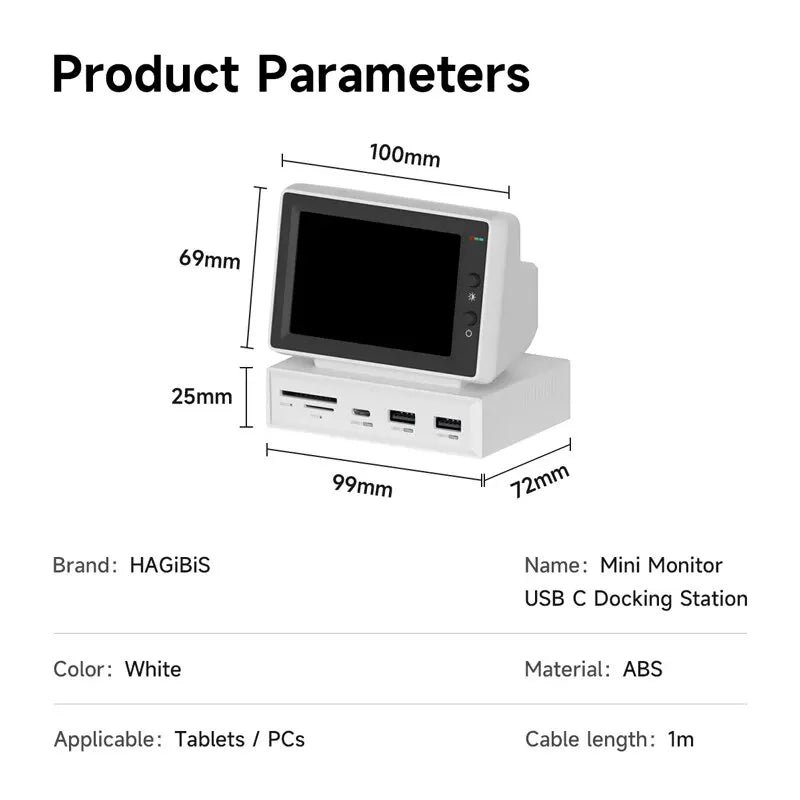 Mini Monitor & USB-C Dock – Dein smarter Desk-Boost!