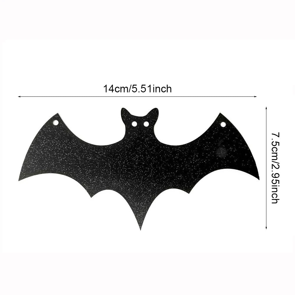 Halloween Fledermaus Girlande – Papier Deko Banner zum Aufhängen für Party & Zuhause