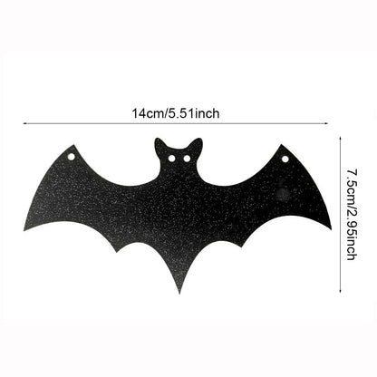 Halloween Fledermaus Girlande – Papier Deko Banner zum Aufhängen für Party & Zuhause