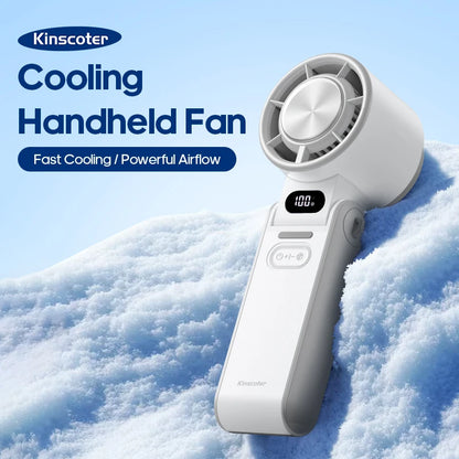 Kinscoter ICEBOOST™ – Tragbarer Turbo-Handventilator mit 3600mAh Akku