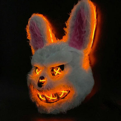 Halloween LED Horror-Maske 👹 Kaninchen oder Bär