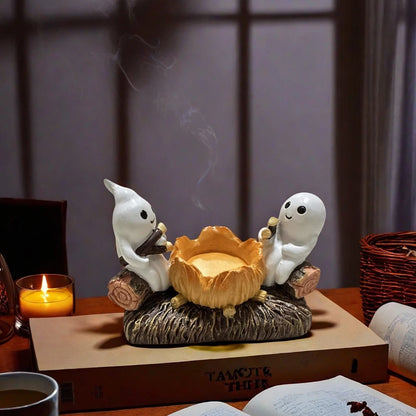 ✨Halloween Kerzenhalter – Niedliche Geister-Deko für Zuhause✨