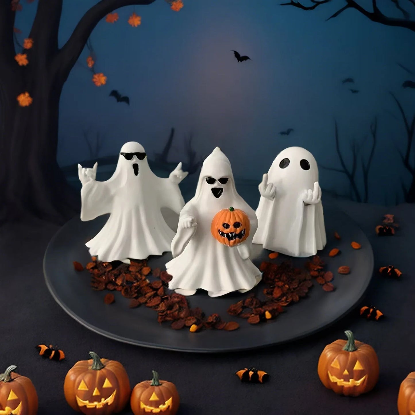 ✨Halloween Geist Figur – Niedliche & Lustige Deko für Zuhause✨
