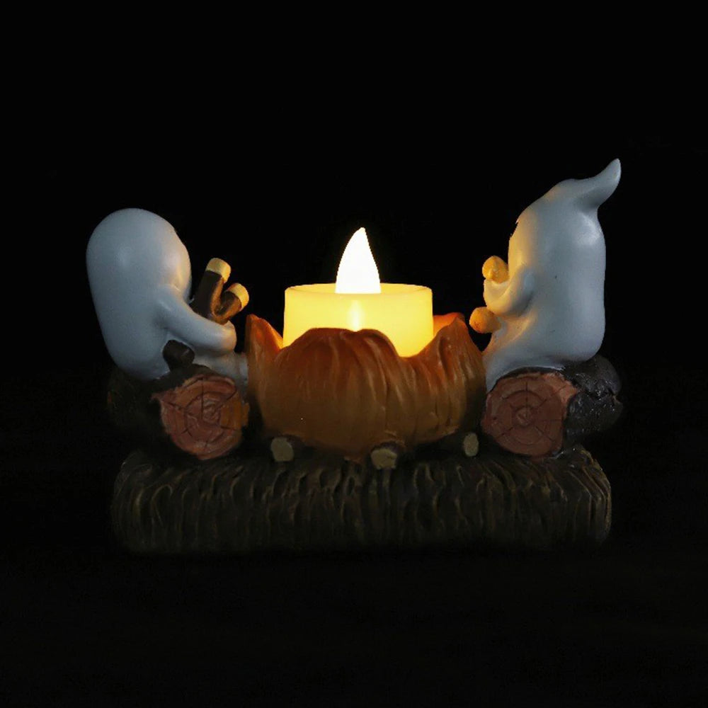 ✨Halloween Kerzenhalter – Niedliche Geister-Deko für Zuhause✨