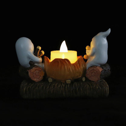 ✨Halloween Kerzenhalter – Niedliche Geister-Deko für Zuhause✨